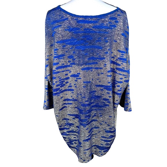 ASOS Blue and Metallic Gold Tunic - Picture 2 of 5